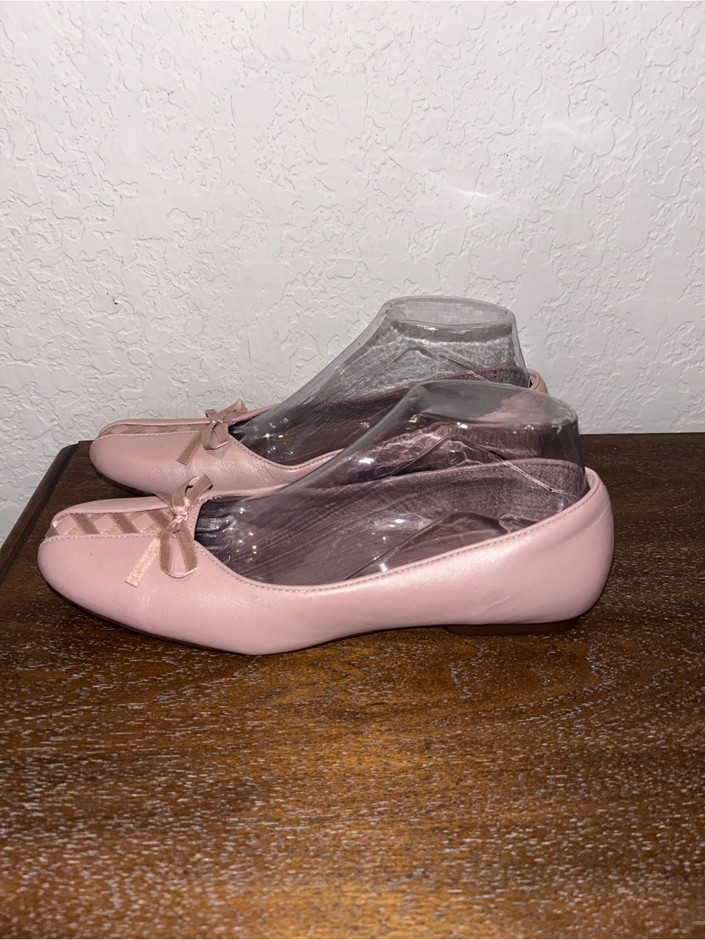 White Mountain Slip on Ballet Ribbon Lace Up Detail Flat Shoes - Picture 5 of 11